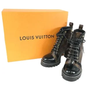 ルイ・ヴィトン ブーツ レザー MA0280 ツートンカラー サイズ36 1/2