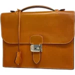 エルメス サックアデペッシュ27 ブリーフケース レザー □I刻印 シルバー金具