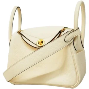 エルメス リンディミニ ショルダーバッグ レザー W刻印 ゴールド金具