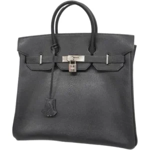 エルメス オータクロア32 ハンドバッグ レザー □F刻印 シルバー金具