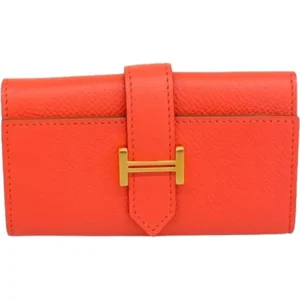 エルメス ベアンキーケース キーケース レザー T刻印 ゴールド金具