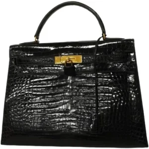 エルメス ケリー32 ハンドバッグ ポロサス ○S刻印 ゴールド金具