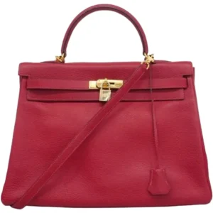 エルメス ケリー35 ハンドバッグ レザー □I刻印 ゴールド金具