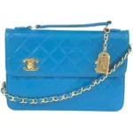 シャネル マトラッセ チェーンショルダーバッグ ラムスキン