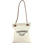 エルメス アリーヌMM ショルダーバッグ キャンバス レザー Z刻印