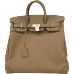 エルメス オータクロア40 ハンドバッグ キャンバス B刻印 シルバー金具