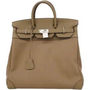 エルメス オータクロア40 ハンドバッグ キャンバス B刻印 シルバー金具