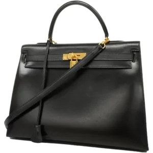 エルメス ケリー35 ハンドバッグ レザー ○S刻印 ゴールド金具