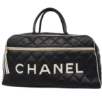 シャネル マトラッセ ボストンバッグ カーフスキン