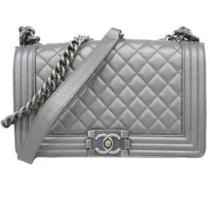シャネル ボーイシャネル チェーンショルダーバッグ ラムスキン