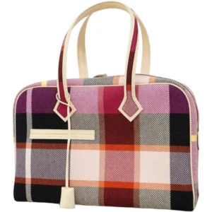 エルメス ヴィクトリア3 35 ハンドバッグ キャンバス B刻印 シルバー金具