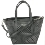 ジミーチュウ パンチングスター ハンドバッグ レザー