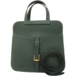 エルメス アルザン25 ハンドバッグ レザー K刻印 ゴールド金具