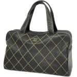 シャネル ワイルドステッチ ハンドバッグ カーフスキン