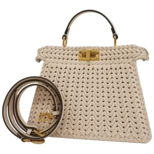 フェンディ ピーカブーアイシーユー ハンドバッグ レザー