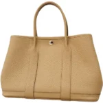 エルメス ガーデンパーティTPM トートバッグ レザー B刻印 シルバー金具