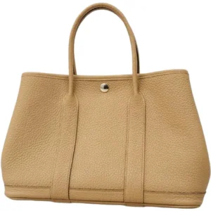 エルメス ガーデンパーティTPM トートバッグ レザー B刻印 シルバー金具