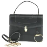 ブルガリ セルペンティ ハンドバッグ レザー