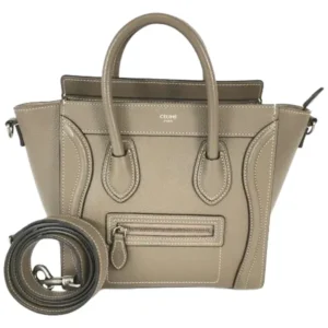 セリーヌ ラゲージナノ ハンドバッグ レザー