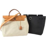 エルメス エールバッグPM ショルダーバッグ キャンバス レザー □G刻印 シルバー金具