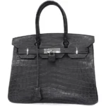 エルメス バーキン30 ハンドバッグ クロコダイル □P刻印 シルバー金具