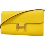 エルメス コンスタンスロングトゥーゴー ショルダーウォレット レザー W刻印 ゴールド金具