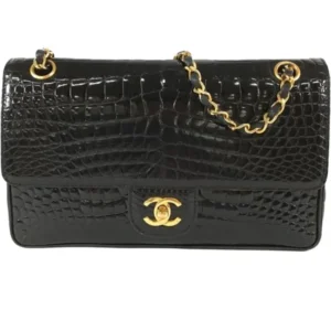 シャネル チェーンショルダーバッグ クロコダイル