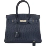 エルメス バーキン30 ハンドバッグ オーストリッチ Ａ刻印 シルバー金具