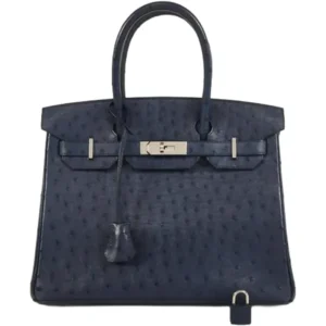 エルメス バーキン30 ハンドバッグ オーストリッチ Ａ刻印 シルバー金具