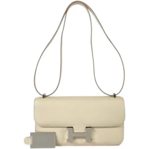 エルメス コンスタンスエラン ショルダーバッグ レザー W刻印 シルバー金具