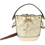 トリーバーチ ハンドバッグ キャンバス レザー