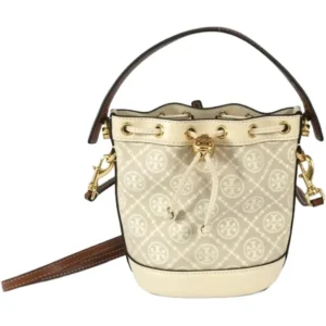 トリーバーチ ハンドバッグ キャンバス レザー