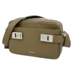 サルヴァトーレ・フェラガモ ガンチーニ ショルダーバッグ レザー AU241304 ブラウン