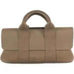 エルメス ヴァルパライソロングPM ハンドバッグ キャンバス □J刻印 シルバー金具