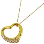 ティファニー オープンハート ネックレス ペンダントトップ 750