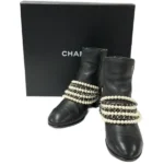 シャネル ブーツ レザー