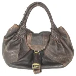 フェンディ ズッカ スパイバッグ ハンドバッグ レザー