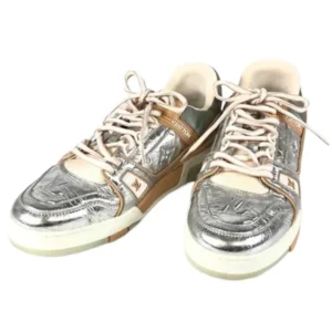 ルイ・ヴィトン スニーカー メタリックレザー ラバー LD0271 マルチカラー サイズ5 メンズ