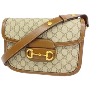 グッチ GGスプリーム ホースビット ショルダーバッグ PVC