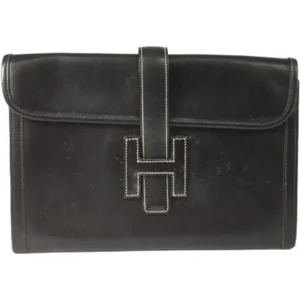 エルメス ジジェPM クラッチバッグ レザー □O刻印