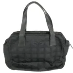 シャネル ニュートラベル ハンドバッグ ナイロンキャンバス