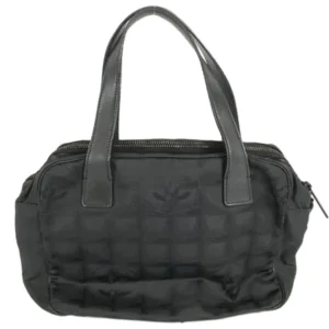 シャネル ニュートラベル ハンドバッグ ナイロンキャンバス