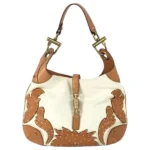 グッチ ニュージャッキー ショルダーバッグ キャンバス レザー