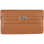 エルメス ケリーウォレット 財布 レザー D刻印 シルバー金具