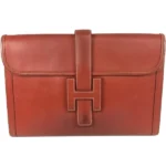 エルメス ジジェPM クラッチバッグ レザー □C刻印