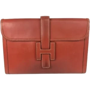 エルメス ジジェPM クラッチバッグ レザー □C刻印