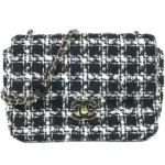 シャネル チョコバー チェーンショルダーバッグ ツイード 