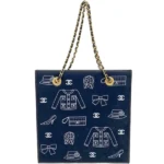 シャネル アイコン チェーンショルダーバッグ キャンバス