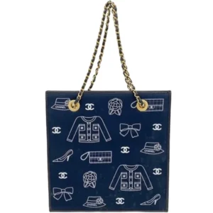 シャネル アイコン チェーンショルダーバッグ キャンバス