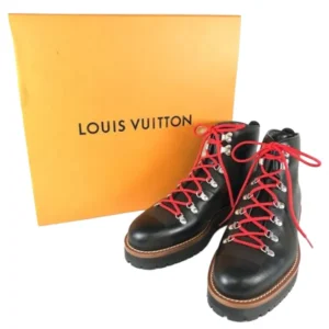 ルイ・ヴィトン ブーツ レザー MT0270 ブラック サイズ8 メンズ